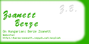 zsanett berze business card